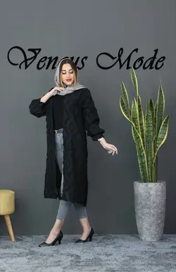 مانتو زبرا بلند آستین پفی کد 347 | فروشگاه اینترنتی ونوس مد