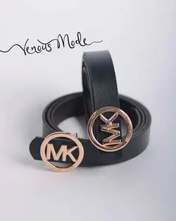 خرید آنلاین کمربند MK مشکی ساده کد 01 | فروشگاه اینترنتی ونوس مد