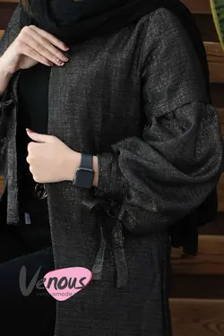 خرید آنلاین مانتو زبرا آستین پفکی کد 311 | فروشگاه اینترنتی ونوس مد