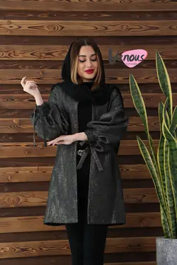 خرید آنلاین مانتو زبرا آستین پفکی کد 311 | فروشگاه اینترنتی ونوس مد