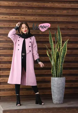 خرید اینترنتی مانتو هشت دکمه یقه ملوانی کد 309 | فروشگاه اینترنتی ونوس مد