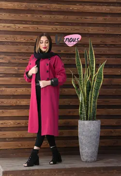 خرید اینترنتی مانتو هشت دکمه یقه ملوانی کد 309 | فروشگاه اینترنتی ونوس مد