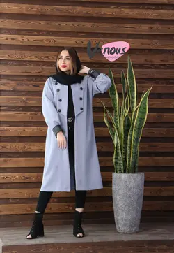 خرید اینترنتی مانتو هشت دکمه یقه ملوانی کد 309 | فروشگاه اینترنتی ونوس مد