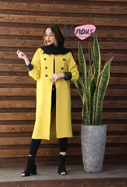 خرید اینترنتی مانتو هشت دکمه یقه ملوانی کد 309 | فروشگاه اینترنتی ونوس مد