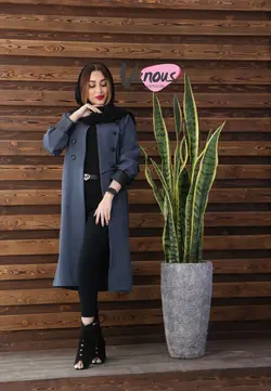 خرید اینترنتی مانتو هشت دکمه یقه ملوانی کد 309 | فروشگاه اینترنتی ونوس مد