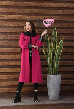 خرید اینترنتی مانتو هشت دکمه یقه ملوانی کد 309 | فروشگاه اینترنتی ونوس مد