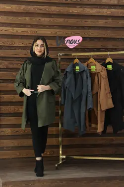 خرید آنلاین پالتو سوییت آستین بنددار کد 261 | در فروشگاه اینترنتی ونوس مد