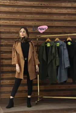 خرید آنلاین پالتو سوییت آستین بنددار کد 261 | در فروشگاه اینترنتی ونوس مد