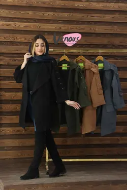 خرید آنلاین پالتو سوییت آستین بنددار کد 261 | در فروشگاه اینترنتی ونوس مد