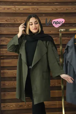 خرید آنلاین پالتو سوییت آستین بنددار کد 261 | در فروشگاه اینترنتی ونوس مد