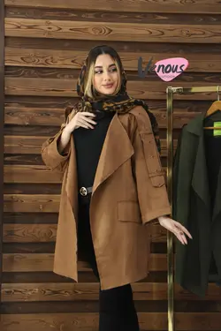 خرید آنلاین پالتو سوییت آستین بنددار کد 261 | در فروشگاه اینترنتی ونوس مد