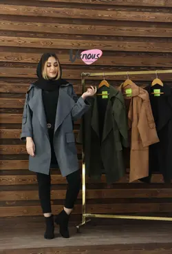 خرید آنلاین پالتو سوییت آستین بنددار کد 261 | در فروشگاه اینترنتی ونوس مد