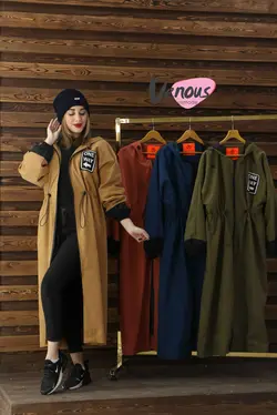 خرید اینترنتی مانتو میکرو آستردار بلند | فروشگاه اینترنتی ونوس مد