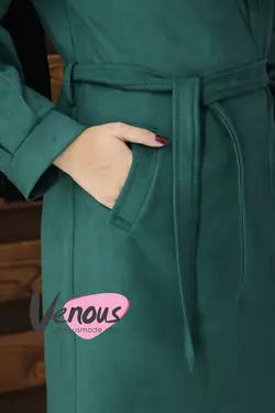 پالتو سوییت کمردار کد 157 | فروشگاه اینترنتی ونوس مد