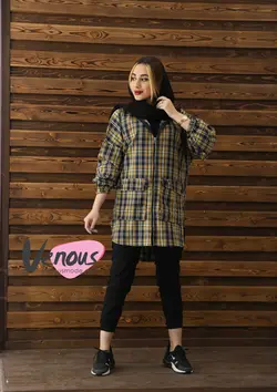 مانتو چهارخونه پشمی کد 139 | فروشگاه اینترنتی ونوس مد