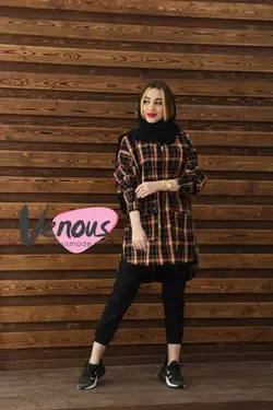 مانتو چهارخونه پشمی کد 139 | فروشگاه اینترنتی ونوس مد