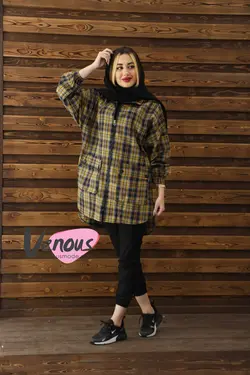 مانتو چهارخونه پشمی کد 139 | فروشگاه اینترنتی ونوس مد