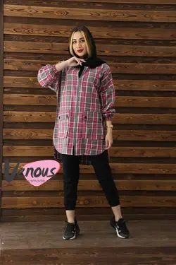 مانتو چهارخونه پشمی کد 139 | فروشگاه اینترنتی ونوس مد