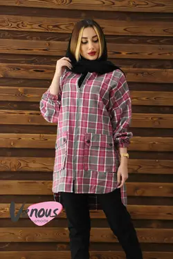 مانتو چهارخونه پشمی کد 139 | فروشگاه اینترنتی ونوس مد