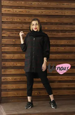 مانتو چهارخونه پشمی کد 139 | فروشگاه اینترنتی ونوس مد