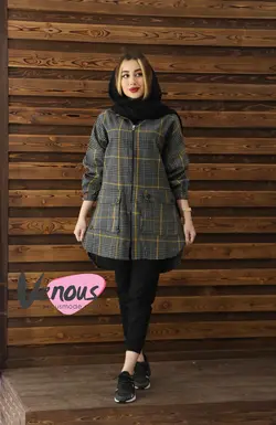 مانتو چهارخونه پشمی کد 139 | فروشگاه اینترنتی ونوس مد