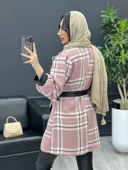 پالتو سر آستین چرم کد 3840 شیک و خاص در مجموعه ونوس مد