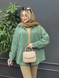 مانتو کتان دو جیب کد 4172 شیک و خاص در مجموعه انلاین ونوس مد