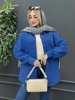 مانتو کتان دو جیب کد 4172 شیک و خاص در مجموعه انلاین ونوس مد