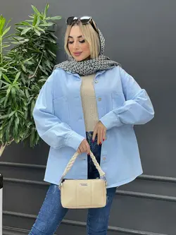 مانتو کتان دو جیب کد 4172 شیک و خاص در مجموعه انلاین ونوس مد