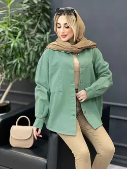 مانتو کتان دو جیب کد 4172 شیک و خاص در مجموعه انلاین ونوس مد