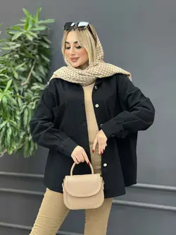 مانتو کتان دو جیب کد 4172 شیک و خاص در مجموعه انلاین ونوس مد