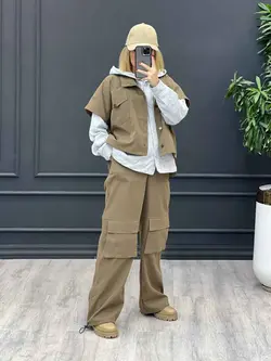 ست سه تیکه کارگو کد 4149 شیک و خاص در مجموعه انلاین ونوس مد