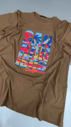 تیشرت سایز بزرگ CALIFORNIA کد 712 شیک و خاص با ونوس مد