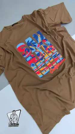 تیشرت سایز بزرگ CALIFORNIA کد 712 شیک و خاص با ونوس مد