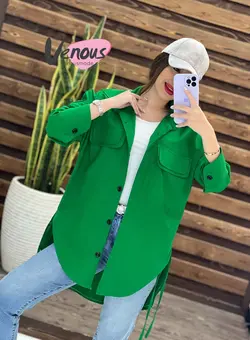 خرید اینترنتی مانتو شومیزی لنین دوجیب کد 1360 فروشگاه ونوس