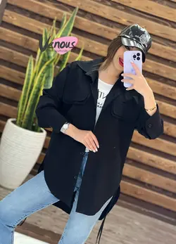 خرید اینترنتی مانتو شومیزی لنین دوجیب کد 1360 فروشگاه ونوس