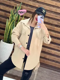 خرید اینترنتی مانتو شومیزی لنین دوجیب کد 1360 فروشگاه ونوس