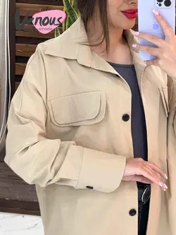 خرید اینترنتی مانتو شومیزی لنین دوجیب کد 1360 فروشگاه ونوس