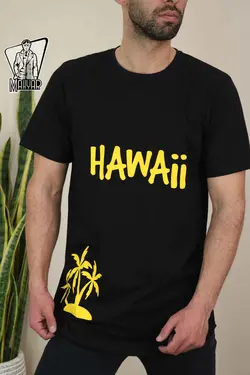 تیشرت آستین کوتاه HAWAII کد 722 شیک و خاص با مجموعه ونوس مد