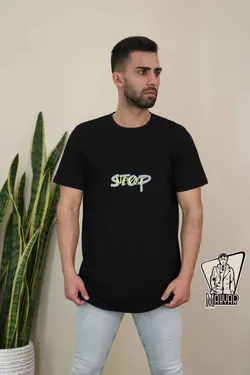 تیشرت یقه گرد NEVER STOP کد 723 شیک و خاص با مجموعه ونوس مد