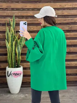 خرید اینترنتی مانتو پانچ آستین دوتیکه کد 1380 ونوس مد