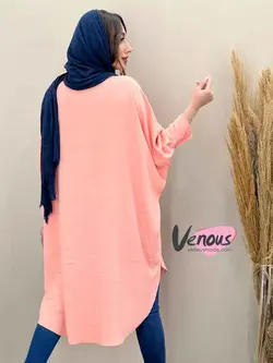 خرید اینترنتی مانتو پانچ تک جیب کد 1386 در فروشگاه ونوس مد