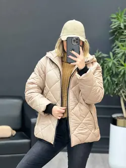 کاپشن لوزی دوزی جیب زیپ کد 4226 در فروشگاه نلاین ونوس مد