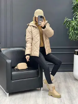 کاپشن لوزی دوزی جیب زیپ کد 4226 در فروشگاه نلاین ونوس مد