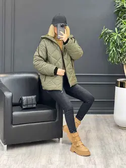 کاپشن لوزی دوزی جیب زیپ کد 4226 در فروشگاه نلاین ونوس مد