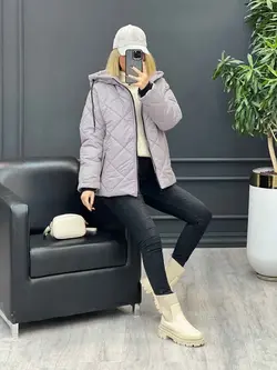 کاپشن لوزی دوزی جیب زیپ کد 4226 در فروشگاه نلاین ونوس مد