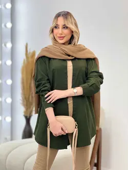 مانتو کتان رنگی دو جیب کد 4333 | فروشگاه اینترنتی ونوس مد