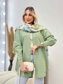 مانتو کتان رنگی دو جیب کد 4333 | فروشگاه اینترنتی ونوس مد