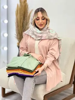 مانتو کتان رنگی دو جیب کد 4333 | فروشگاه اینترنتی ونوس مد