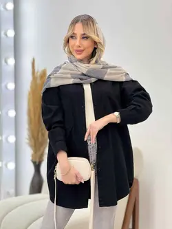 مانتو کتان رنگی دو جیب کد 4333 | فروشگاه اینترنتی ونوس مد